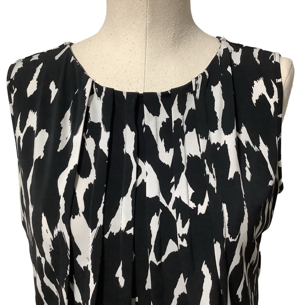CALVIN KLEIN Pleated Neck Sleeveless Top - Size S - Picture 7 of 11